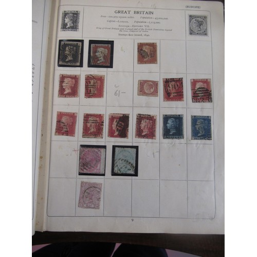 233 - Strand stamp album containing World stamps, including Penny Black, Penny Reds and Blues, together wi... 