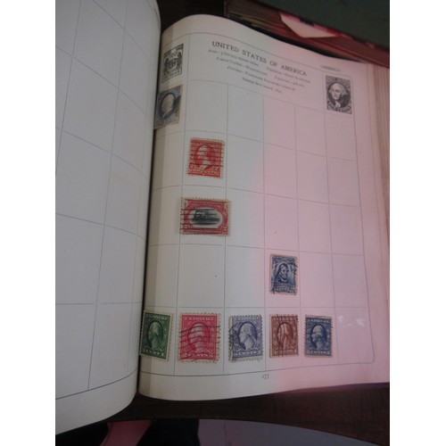 233 - Strand stamp album containing World stamps, including Penny Black, Penny Reds and Blues, together wi... 