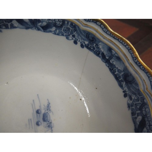 486 - 19th Century Chinese blue and white Willow pattern part teaset