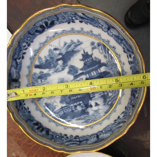 486 - 19th Century Chinese blue and white Willow pattern part teaset