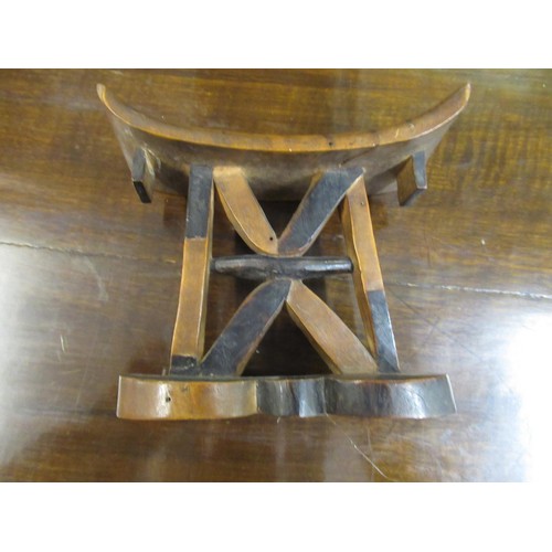 290 - Small African native hardwood headrest