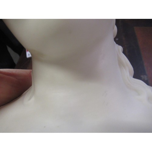 316 - Copeland Parian bust of Clyte for Art Union of London, 1861, 33cm high