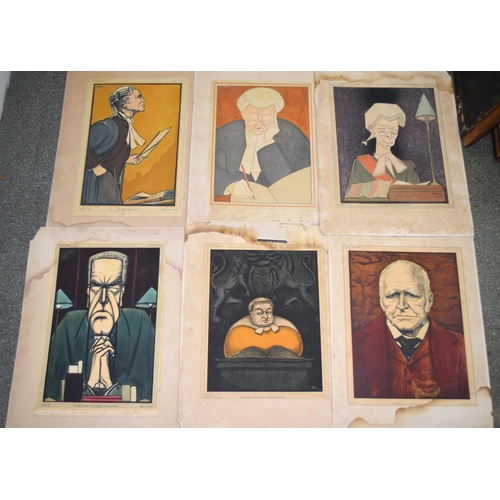 941 - Group of six various framed and unframed prints of judges