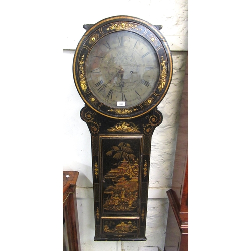 1034 - 19th Century chinoiserie cased parliament clock, the circular dial having Roman numerals, inscribed ... 