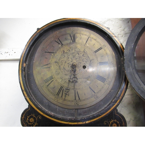 1034 - 19th Century chinoiserie cased parliament clock, the circular dial having Roman numerals, inscribed ... 