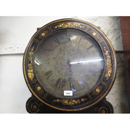 1034 - 19th Century chinoiserie cased parliament clock, the circular dial having Roman numerals, inscribed ... 