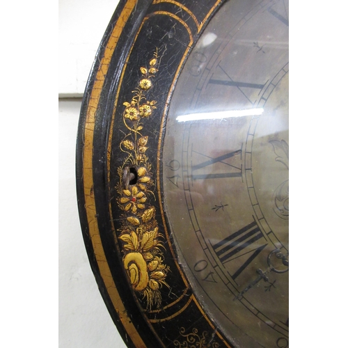 1034 - 19th Century chinoiserie cased parliament clock, the circular dial having Roman numerals, inscribed ... 