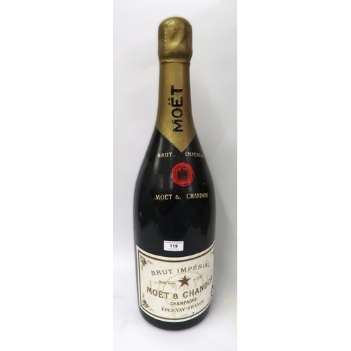 119 - Moet & Chandon Champagne, large advertising bottle, 64cm high