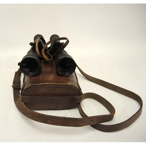 120A - Cased pair of early 20th Century French binoculars