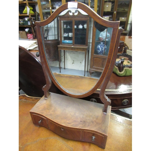 1775 - Small Edwardian mahogany and satinwood crossbanded work box, together with a mahogany swing frame to... 