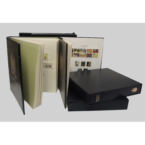 256 - Four Stanley Gibbons Albums containing extensive collection of Great Britain stamps, Victoria to Eli... 