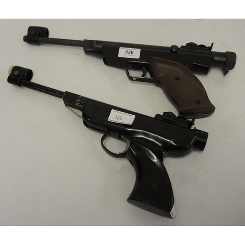 326 - Original Mod 6 .177 air pistol, together with an Italian RO72 .177 air pistol