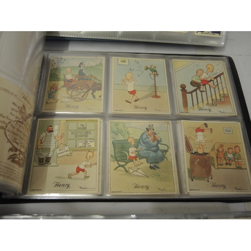 343 - Group of three green cigarette card albums, film stars, animals, naval, poker, architecture, from R.... 