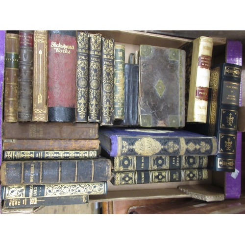 361 - Quantity of various antique and later leather bound volumes