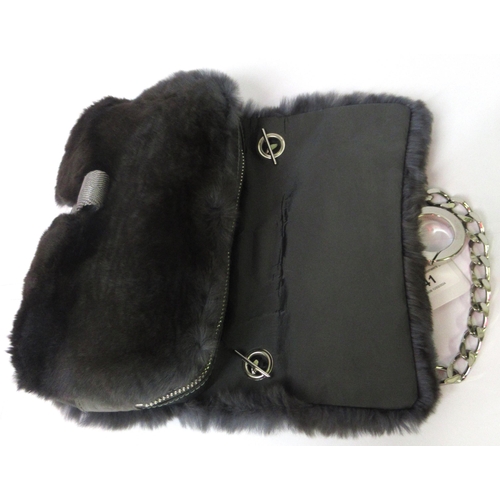 41 - Chanel, 2005 / 2006 Limited Edition rabbit fur classic flap shoulder bag with silver tone hardware