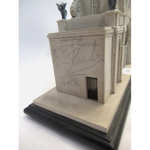 538 - Timothy Richards, architectural model of the Temple Bar, London, numbered 136 of 150, signed in penc... 