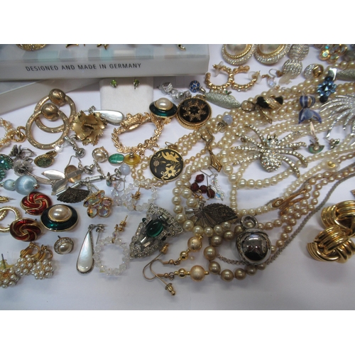 728 - Quantity of various costume jewellery, including Christian Dior, Grosse and  Swarovski, and a large ... 