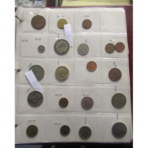 727 - Album of Great Britain coinage, including 1889 crown and mainly Elizabeth II coinage, together with ... 