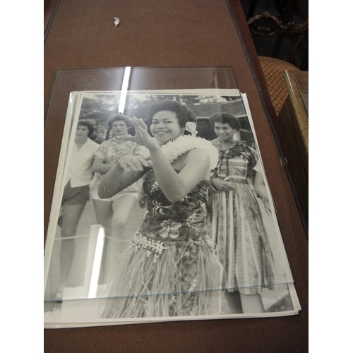 175 - Quantity of 1950's large format photographs, views of Singapore and child portraits