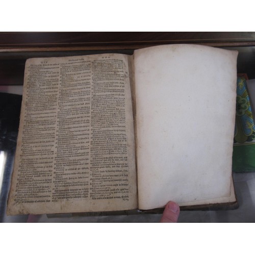 351 - 16th Century Bible, translated according to the Hebrew and Greek, date 1589, binding at fault