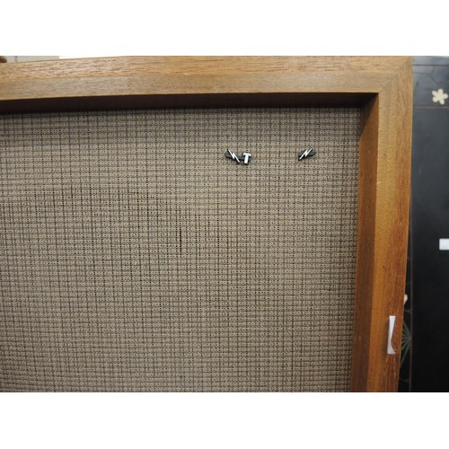 347 - Pair of vintage Tannoy loud speakers, type ISU/HF/12/8, together with an Arcam Apha 6 amplifier and ... 