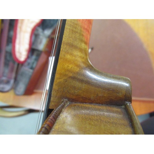 167 - Violin attributed to Neapolitan school with W.E. Hill fittings, housed in a good quality Hill oak ca... 