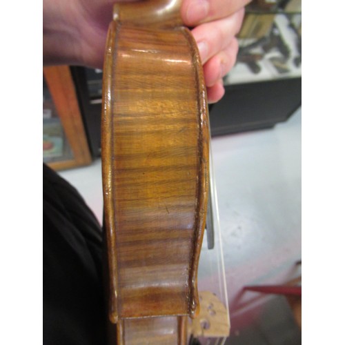 167 - Violin attributed to Neapolitan school with W.E. Hill fittings, housed in a good quality Hill oak ca... 