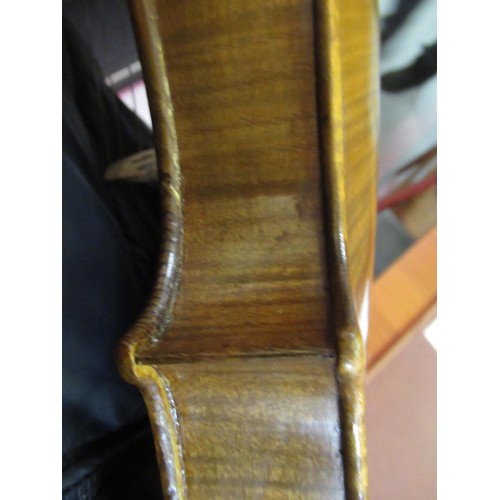 167 - Violin attributed to Neapolitan school with W.E. Hill fittings, housed in a good quality Hill oak ca... 