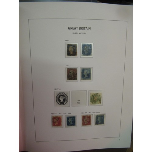 256 - Four Stanley Gibbons Albums containing extensive collection of Great Britain stamps, Victoria to Eli... 