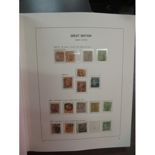 256 - Four Stanley Gibbons Albums containing extensive collection of Great Britain stamps, Victoria to Eli... 