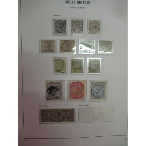 256 - Four Stanley Gibbons Albums containing extensive collection of Great Britain stamps, Victoria to Eli... 