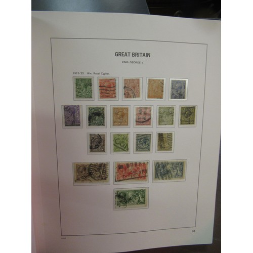 256 - Four Stanley Gibbons Albums containing extensive collection of Great Britain stamps, Victoria to Eli... 