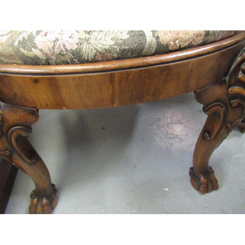 1778 - Early 20th Century walnut elbow chair in George II style, the shaped back with drop-in seat and shel... 