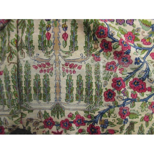 3 - Large Sparta carpet of all-over floral design with multiple borders, 255 x 343cm (worn)