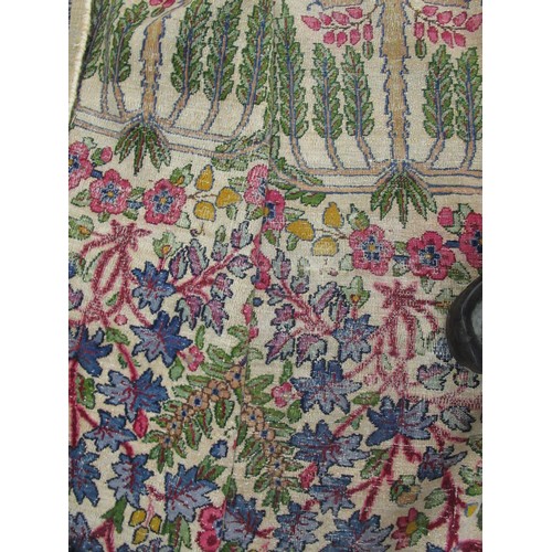 3 - Large Sparta carpet of all-over floral design with multiple borders, 255 x 343cm (worn)