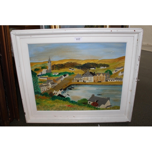 1117 - C. Rose, oil on cardboard, East Loch Tarbert, bearing label verso, 38 x 48cm