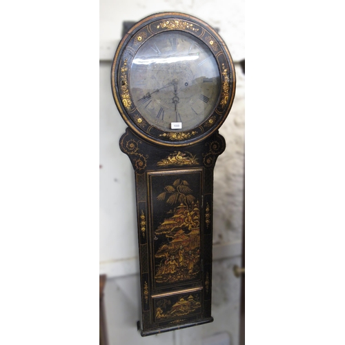 1333 - 19th Century chinoiserie cased parliament clock, the circular dial having Roman numerals, inscribed ... 