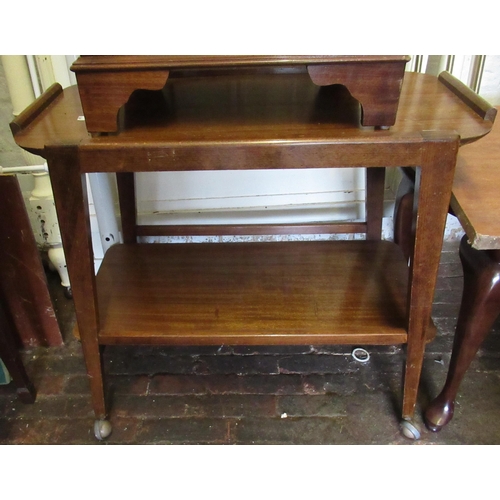 1644 - Mid 20th Century teak tea trolley