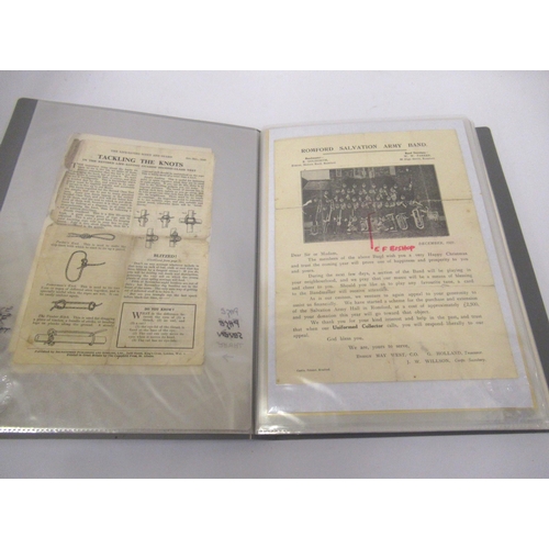 107 - Salvation Army related scrapbook including Centenary pennants