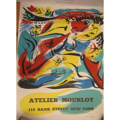 153 - Atelier Mourlot Andre Masson poster for Bank Street, New York, 71 x 53 cm, unframed