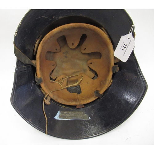 171 - German Third Reich Luftschutz helmet (possibly re-painted)