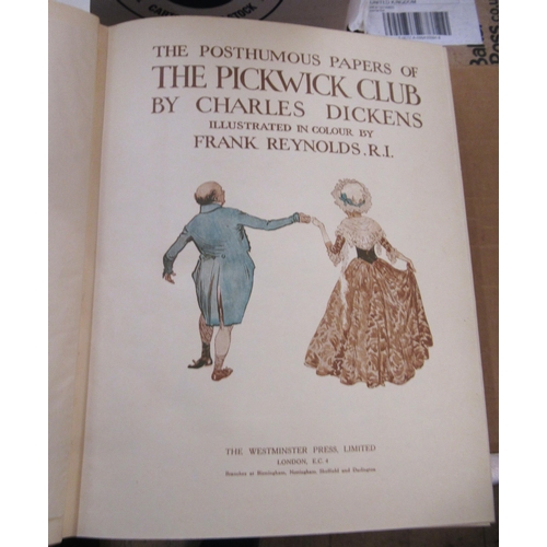 269 - One volume, ' Pickwick Papers ' with illustrations by Frank Reynolds, together with another similar ... 