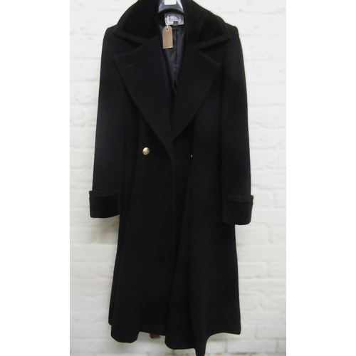 42 - Yves Saint Laurent Rive Gauche, ladies double breasted wool coat, size 42, together with a Harrods, ... 