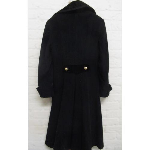 42 - Yves Saint Laurent Rive Gauche, ladies double breasted wool coat, size 42, together with a Harrods, ... 