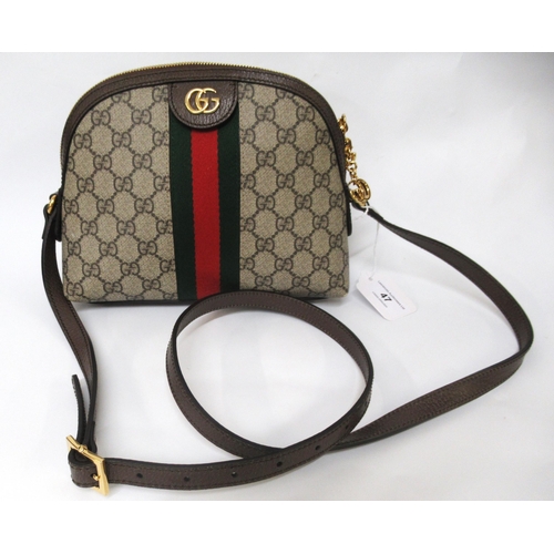 47 - Gucci Ophidia GG shoulder bag, with original dust cover, packaging and labels, 19cm high x 23cm wide... 