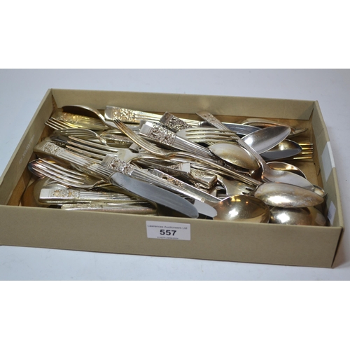 557 - Community silver plated canteen of cutlery