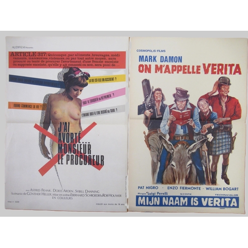 67 - Group of three mid 20th Century French film posters, ' On M' Appelle Verita ' by Cosmopolis Films, 5... 