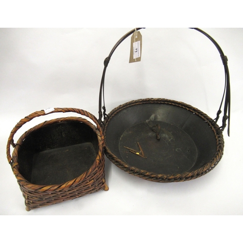 73 - Two Japanese tea ceremony baskets