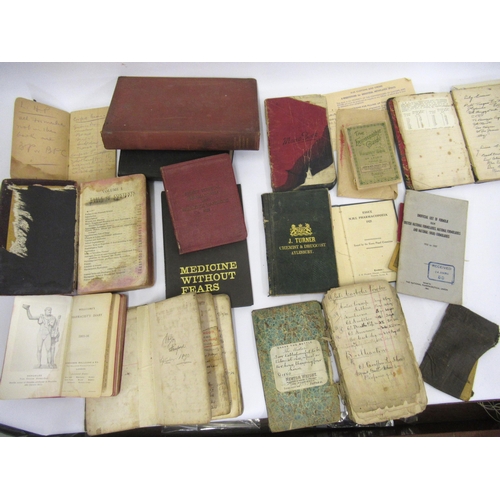 88 - Quantity of 19th Century and later doctor's journals and medical volumes