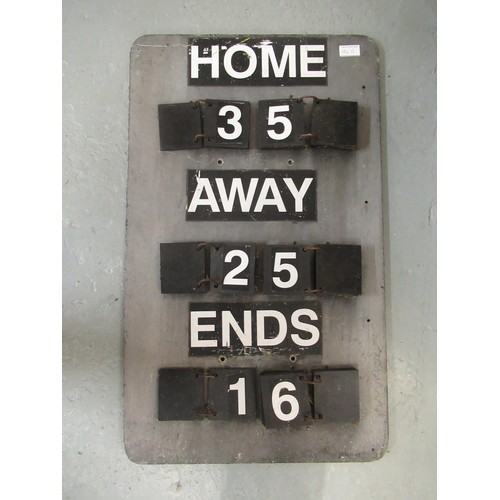 94D - 20th Century metal bowls scoreboard